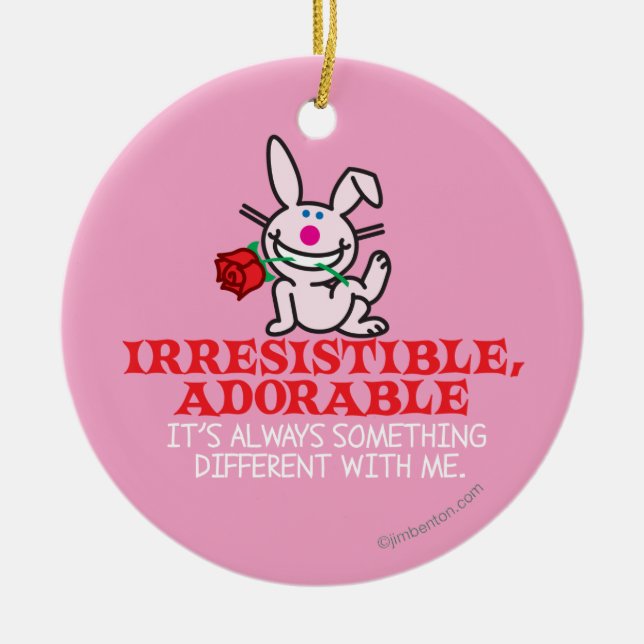 Always Something Different Ceramic Ornament (Front)