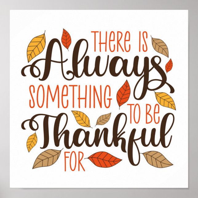 Always Something To Be Thankful For Poster (Front)