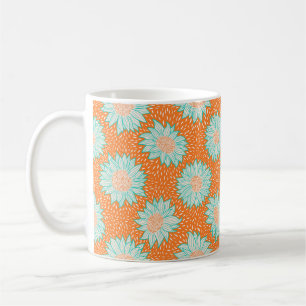 Always sunflowers orange coffee mug