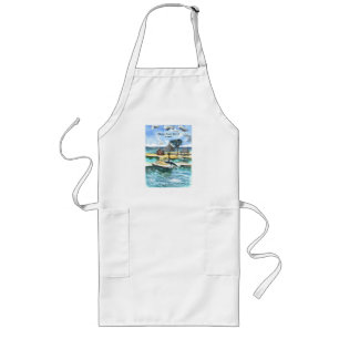 Always Swim With A Friend Long Apron