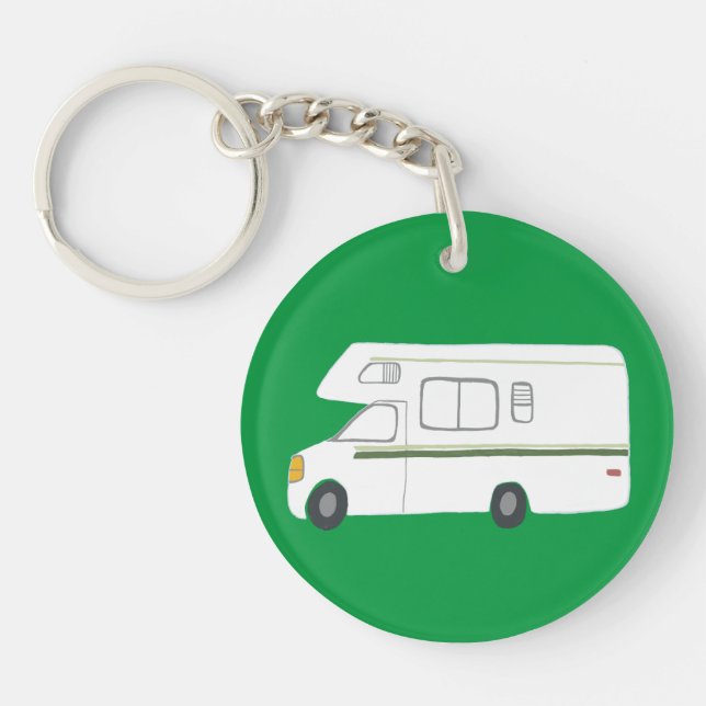 ALWAYS TAKE THE SCENIC ROUTE Motorhome Camping RV Keychain (Front)