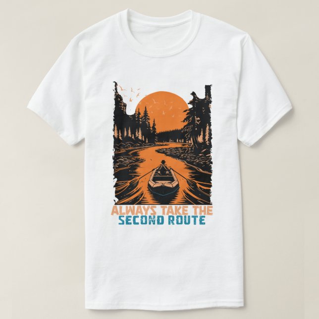 Always Take the Second Route T-Shirt (Design Front)