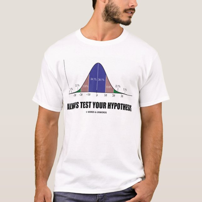 Always Test Your Hypothesis (Statistical Attitude) T-Shirt (Front)