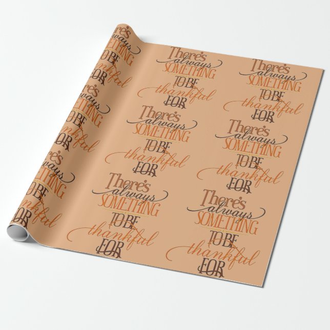 Always Thankful Wrapping Paper (Unrolled)