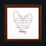 Always Time To Be A Mommy Jewellery Keepsake Box<br><div class="desc">Give mom a keepsake box for her special jewellery or items.</div>