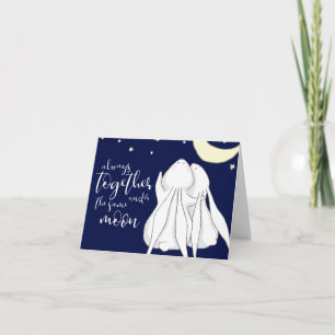 Always Together under the Same Moon Card