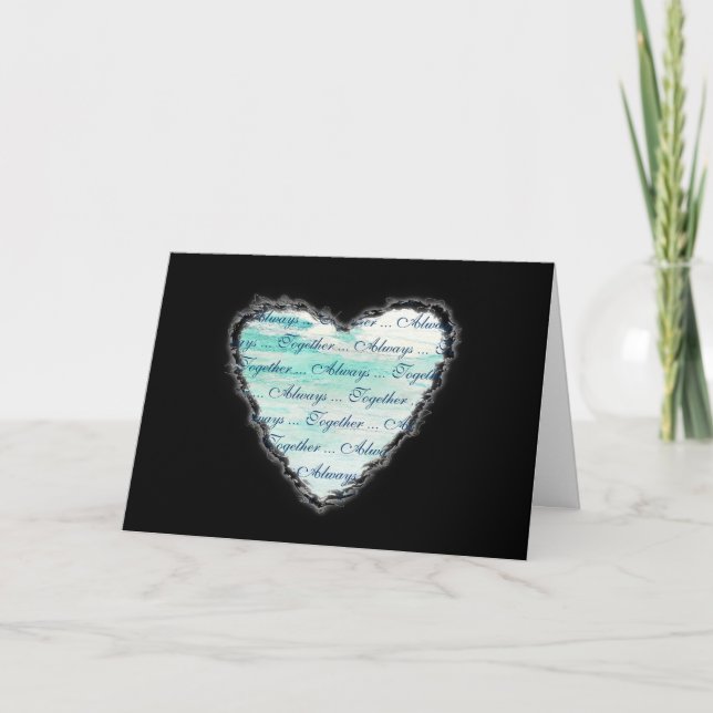 Always Together Valentine Romance Love Card (Front)