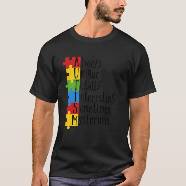 Always Unique Autism Awareness T-Shirt (Front)