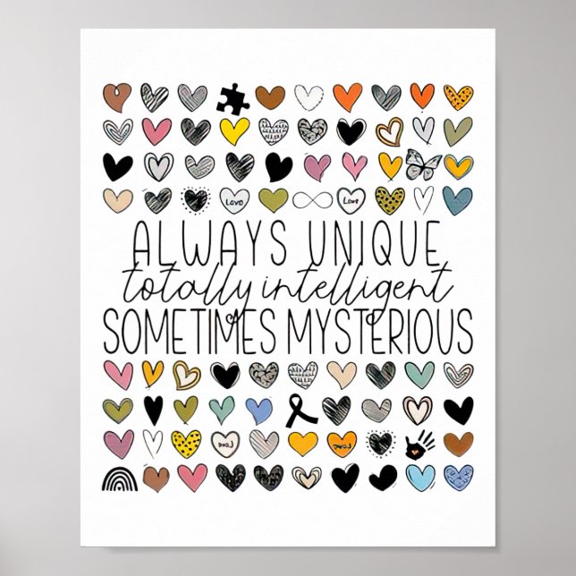 Always Unique Totally Intelligent Sometimes Myster Poster (Front)