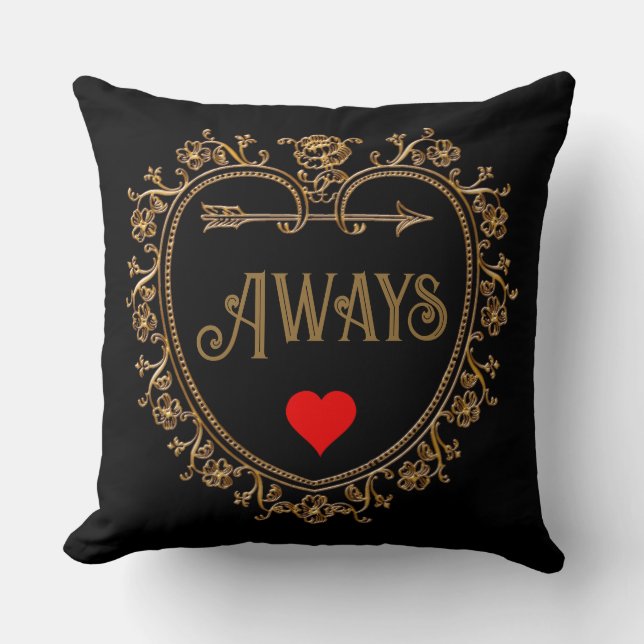 Always Vintage  Throw Pillow (Front)