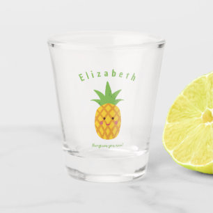 Always Wear Your Crown Personalized Pineapple  Shot Glass