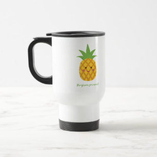 Always Wear Your Crown Punny Pineapple Travel Mug