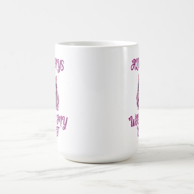 Always With My Cat Devoted Feline Lover Design Coffee Mug (Center)