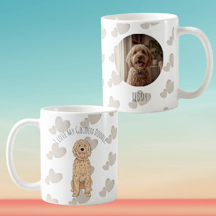 Always With You   Custom Photo Golden Doodle Coffee Mug