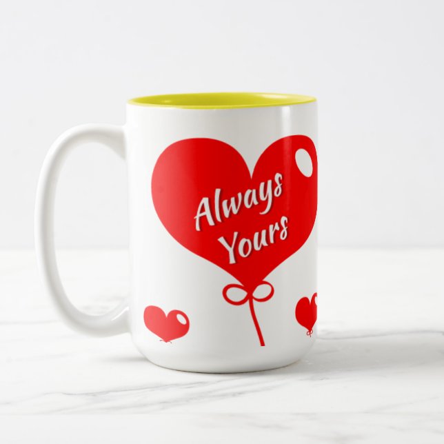 ❤️ "Always Yours" Romantic Coffee Mug (Left)