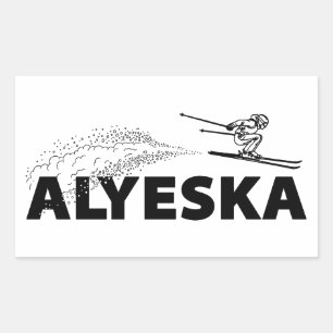 Alyeska Alaska Ski Jumper Sticker