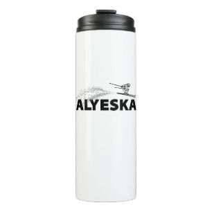 Alyeska Alaska Ski Jumper Thermal Tumbler