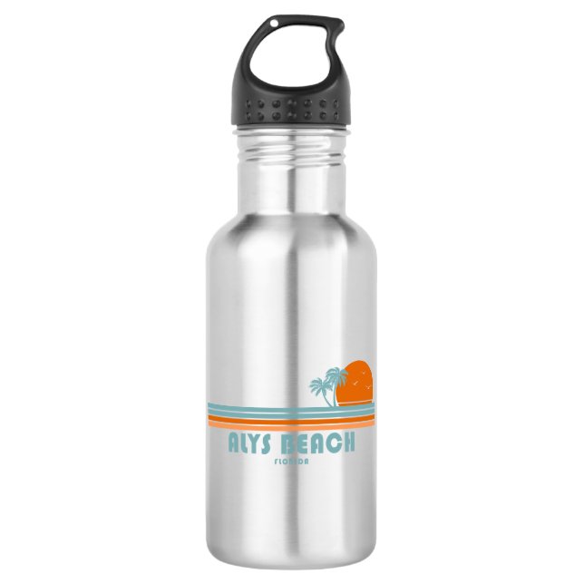 Alys Beach Fort Walton Sun Palm Trees 532 Ml Water Bottle (Front)