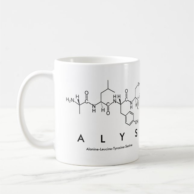 Alys nom peptide mug (Gauche)