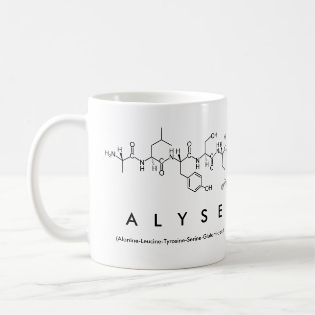 Alyse peptide nom mug (Gauche)