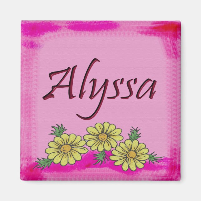 Alyssa Daisy Magnet (Front)