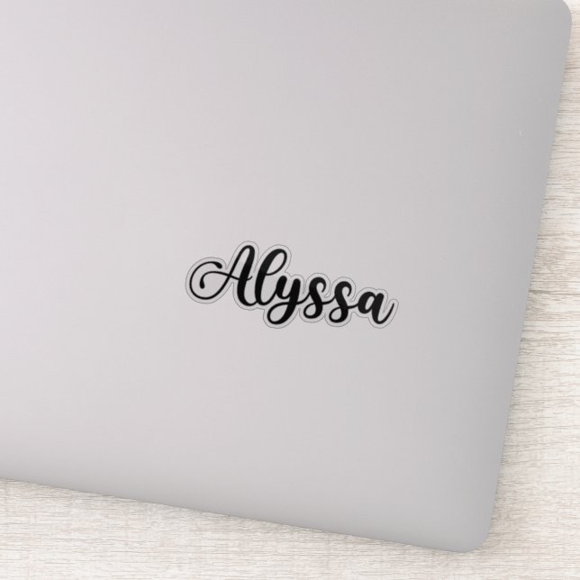 Alyssa Name - Handwritten Calligraphy (Detail)