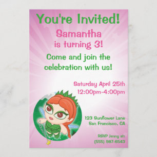 Alyssa's Magical Forest Invitation