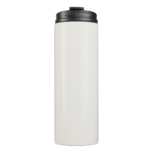 Alyssum White Solid Colour, Light Neutral Colours Thermal Tumbler