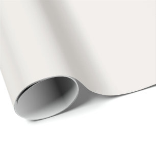 Alyssum White Solid Colour, Light Neutral Colours Wrapping Paper