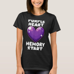 Alzheimer awareness heart memory start support  T-Shirt