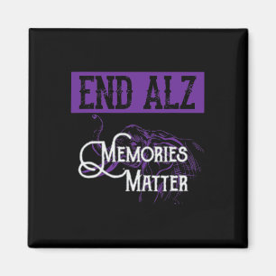 Alzheimer - Cute Heimer Awareness Graphic  Magnet