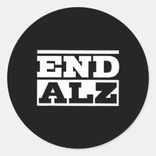 Alzheimer Heimer's Brain Awareness Month Support Classic Round Sticker