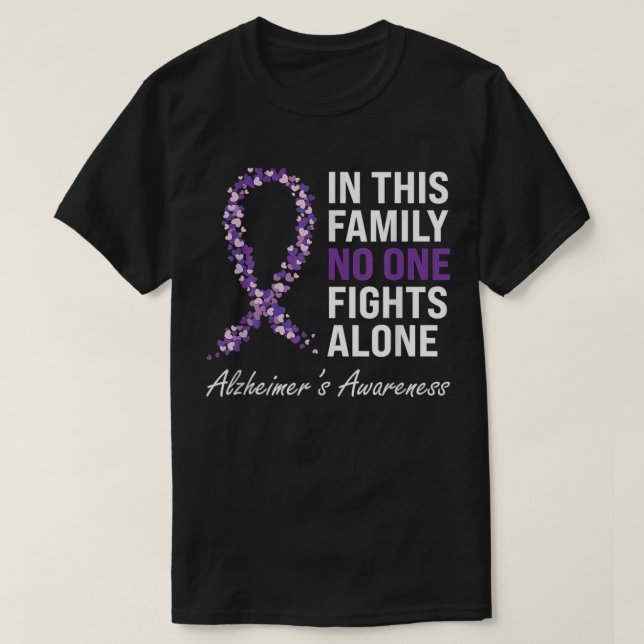 Alzheimer s Awareness-Purple-Ribbon-Dementia-Mom D T-Shirt (Design Front)