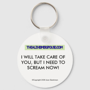 Alzheimer Spouse Key Chain - Humour