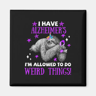 Alzheimerheimer S Awareness Apparel I Allow To Do  Magnet