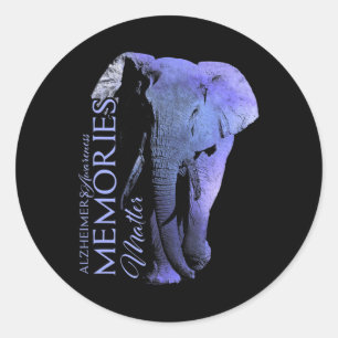 Alzheimerheimers And Raise Awareness  Classic Round Sticker