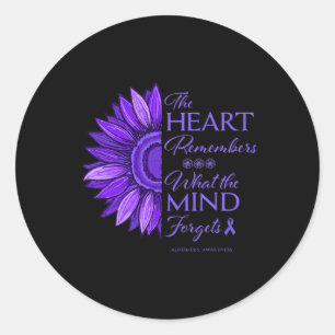 Alzheimerheimers And Raise Awareness Womens Classic Round Sticker