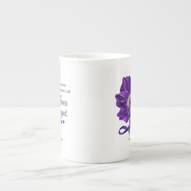 Alzheimer's Awareness Bone China Mug (Front)