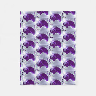 Alzheimer's Awareness Elephants Fleece Blanket