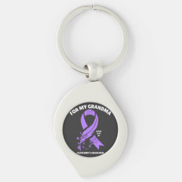 Alzheimer's Awareness - For My Grandma Keychain