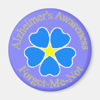 Alzheimer's Awareness forget me not Magnet