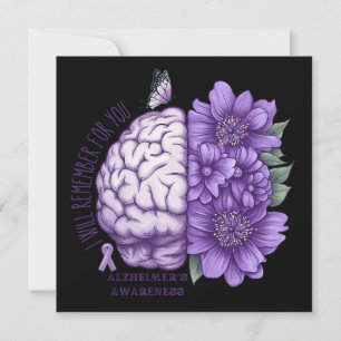 Alzheimer's Awareness I Will Remember For You