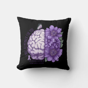 Alzheimer's Awareness I Will Remember For You Throw Pillow