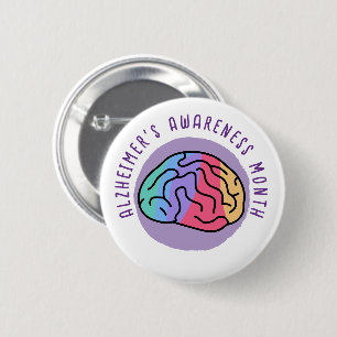 Alzheimer's Awareness Month 2 Inch Round Button