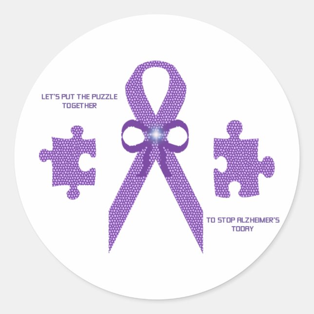 ALzheimer's Awareness Stickers (Front)
