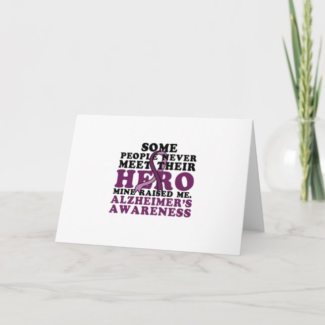 Alzheimer's Awareness Support Gif Card (Front)