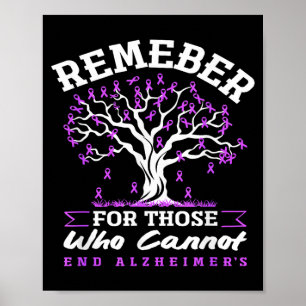 Alzheimer's awareness support remember for those poster
