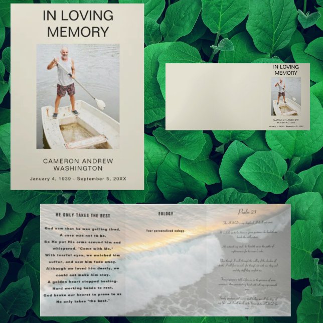 Alzheimer's Celebration of Life Program Tri-Fold Programme (Creator Uploaded)