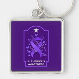 Alzheimer's Disease Awareness Keychain