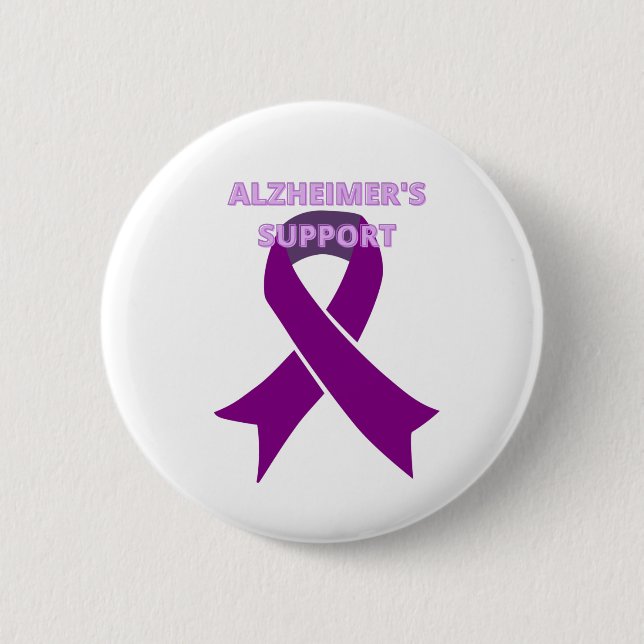 ALZHEIMER'S disease awareness month 2 Inch Round Button (Front)